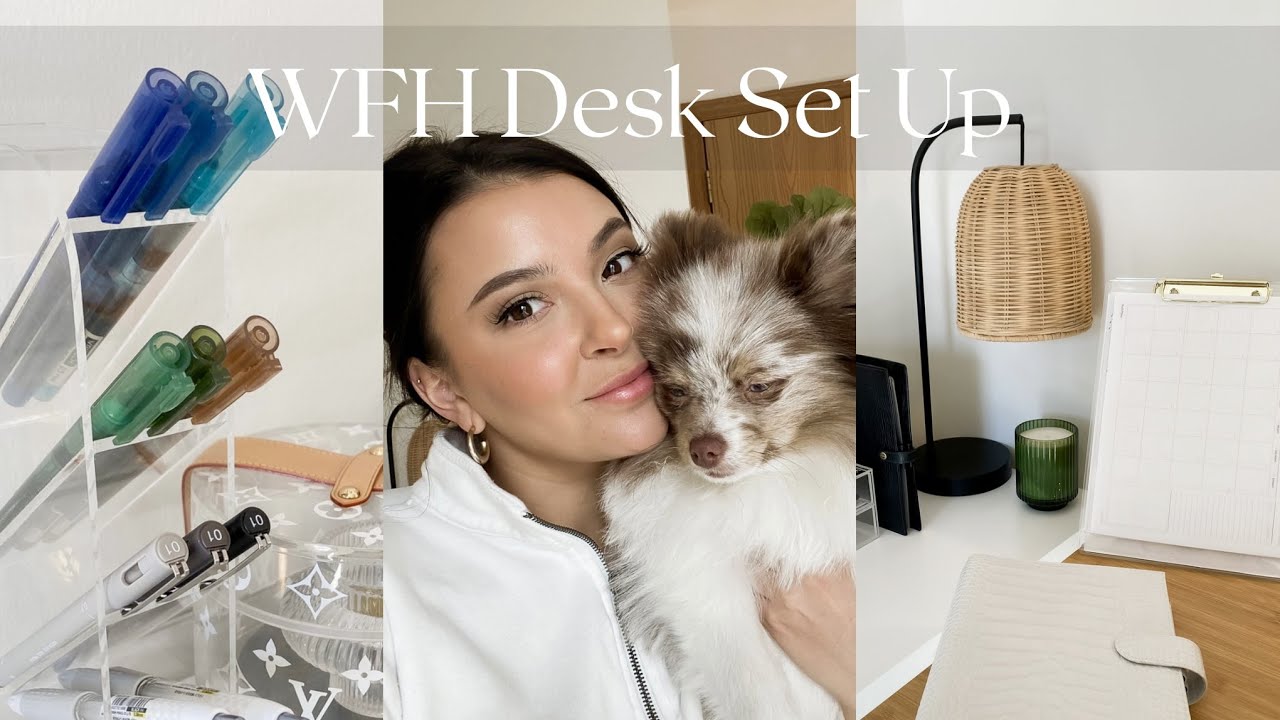 Tour of my new wfh desk set up! | MadyPlans