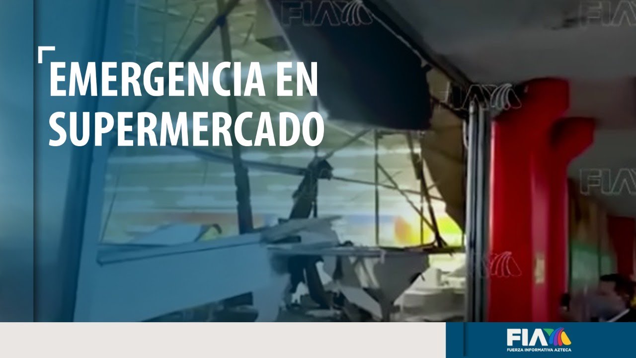 🚨¡ATENCIÓN! 🚨 Lluvias derriban techo de un centro comercial en la #CDMX