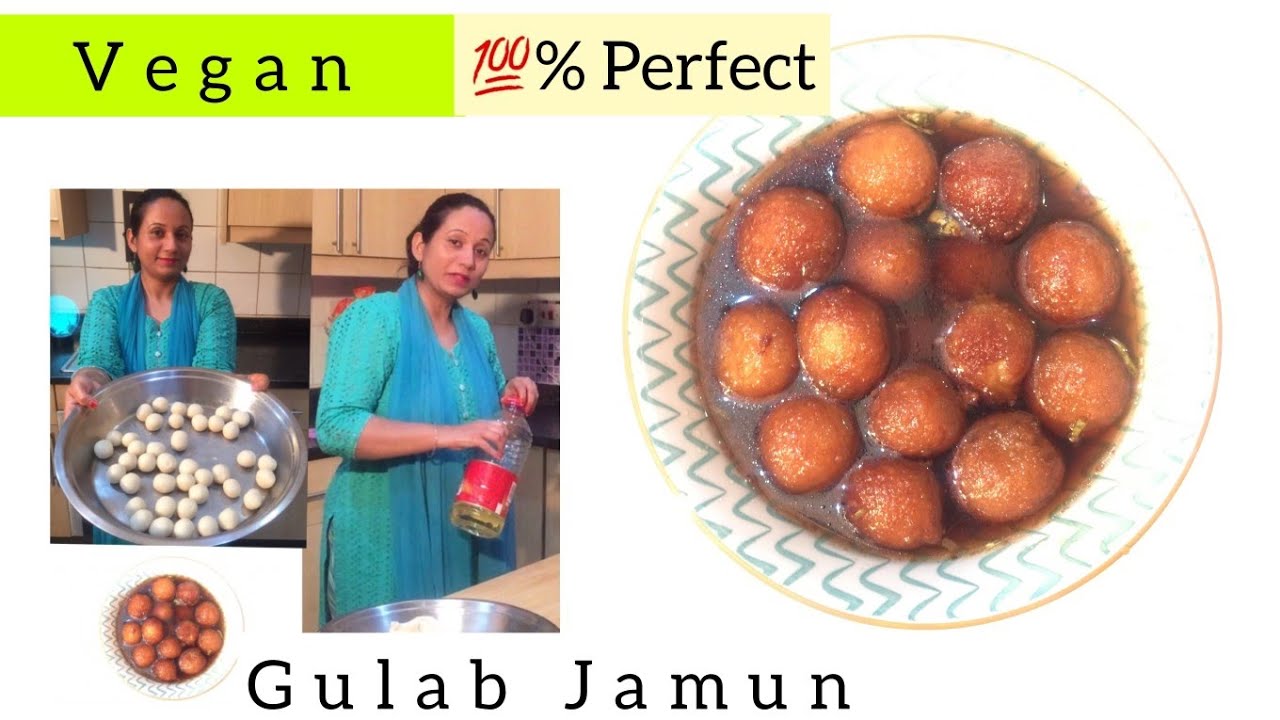 Vegan Gulab Jamun Recipe that tastes like Khoya Gulab Jamun , Semolina Coconut Milk #vegangulabjamun