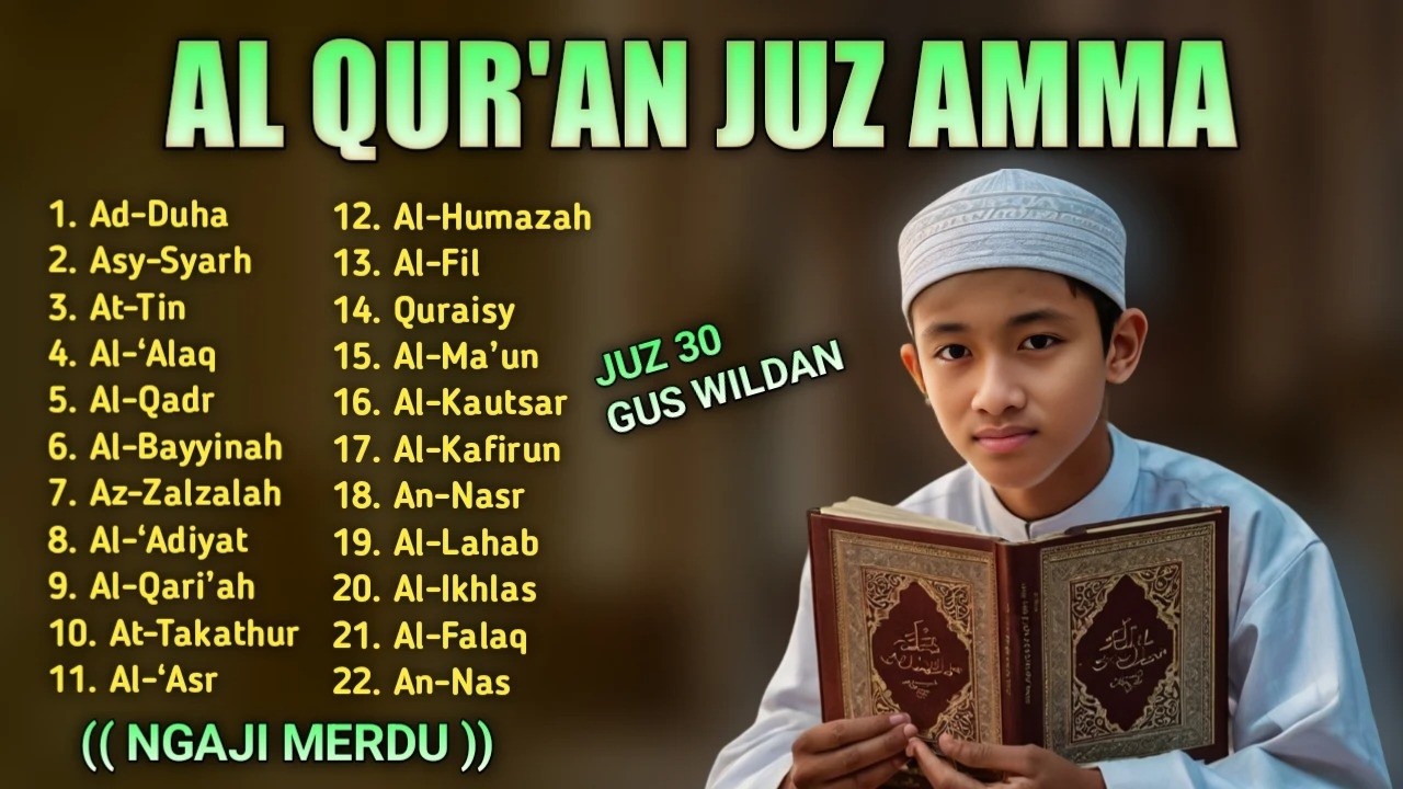 Murottal Quran Juz30 (Juz Amma) Merdu | NEW beautiful Quran recitation