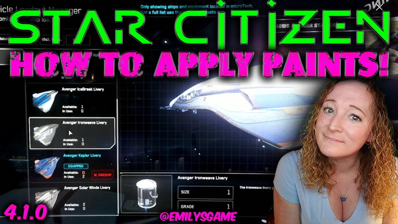 HOW TO: Change Paint Liveries in 4.1.0 in Star Citizen