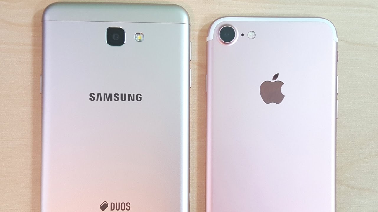Samsung Galaxy J7 Prime vs iPhone 7