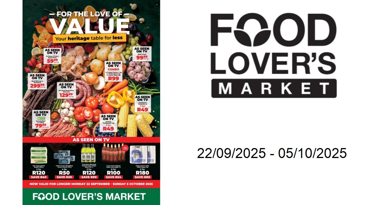 Food Lover's Market specials - 22/09/2025 - 05/10/2025