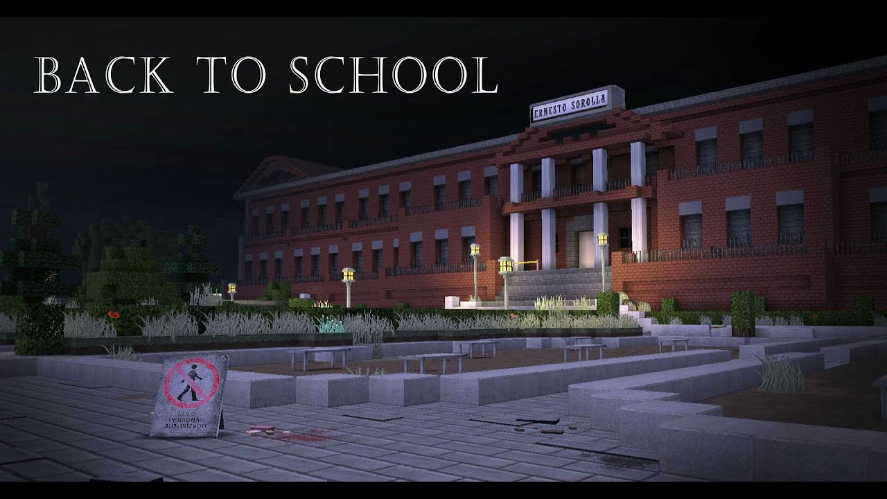 Minecraft Horror Map Gameplay Walkthrough (Back to School)