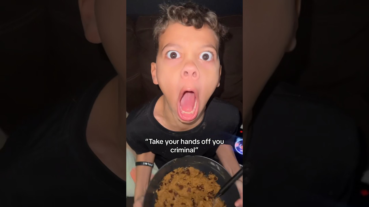 Son RAGES he can&rsquo;t eat BUCKET of Cookie DOUGH for DINNER 🤣🤣🤣