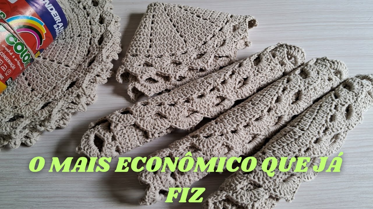 OLHA ESSA ENCOMENDA DE CROCHE DE 12 PEÇAS DE SOUSPLAT