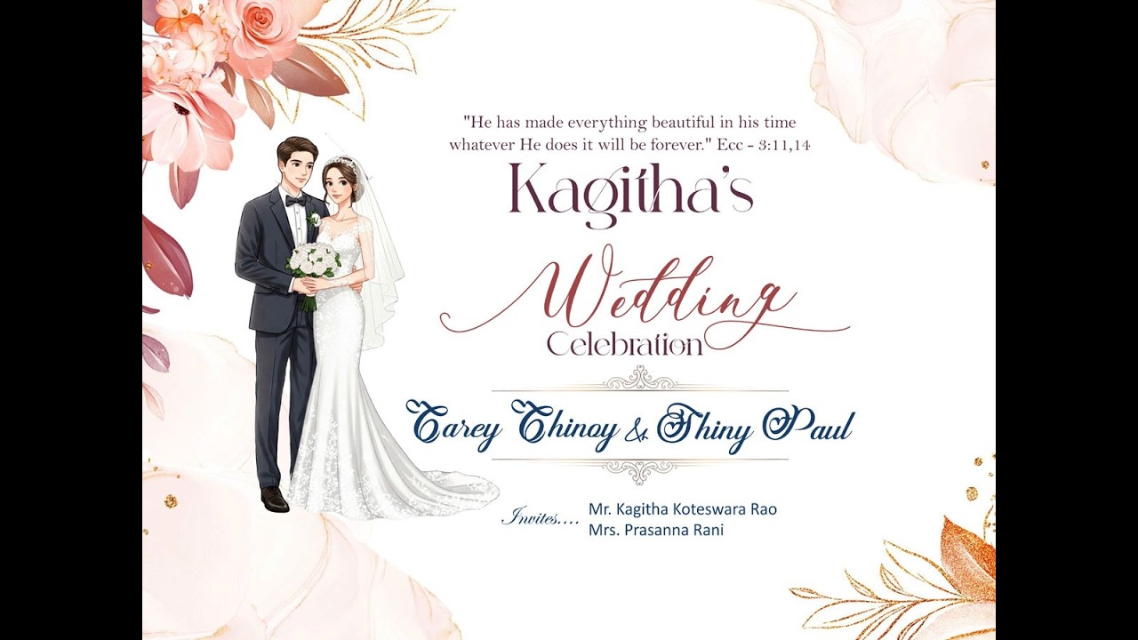 🔴𝐋𝐈𝐕𝐄   Carey Chinoy with Shiny Paul || Kagitha's Wedding Celebrations || 14 - 02 - 2026 @ 10AM