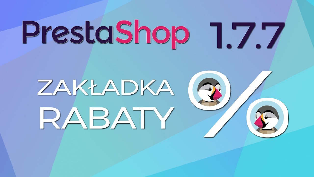 PrestaShop 1.7 - zakładka Rabaty