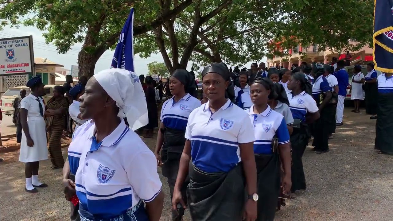 1st Kokofu Presbyterian Boys and Girls Brigade last respect to an Officer 💙🤍