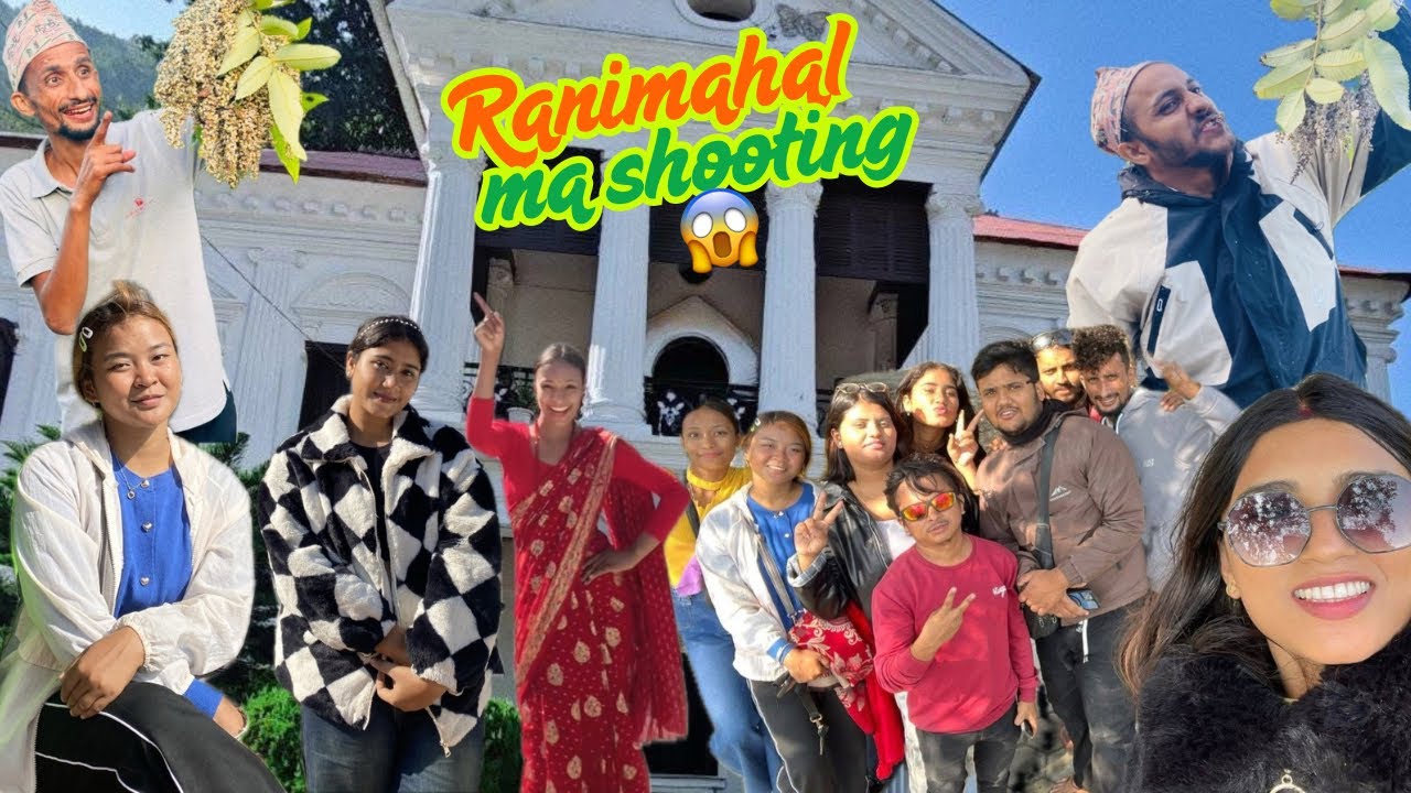 Ranimahal goya rw shooting garey rw + ghuma rw aayem la guys haru 🥰😬 