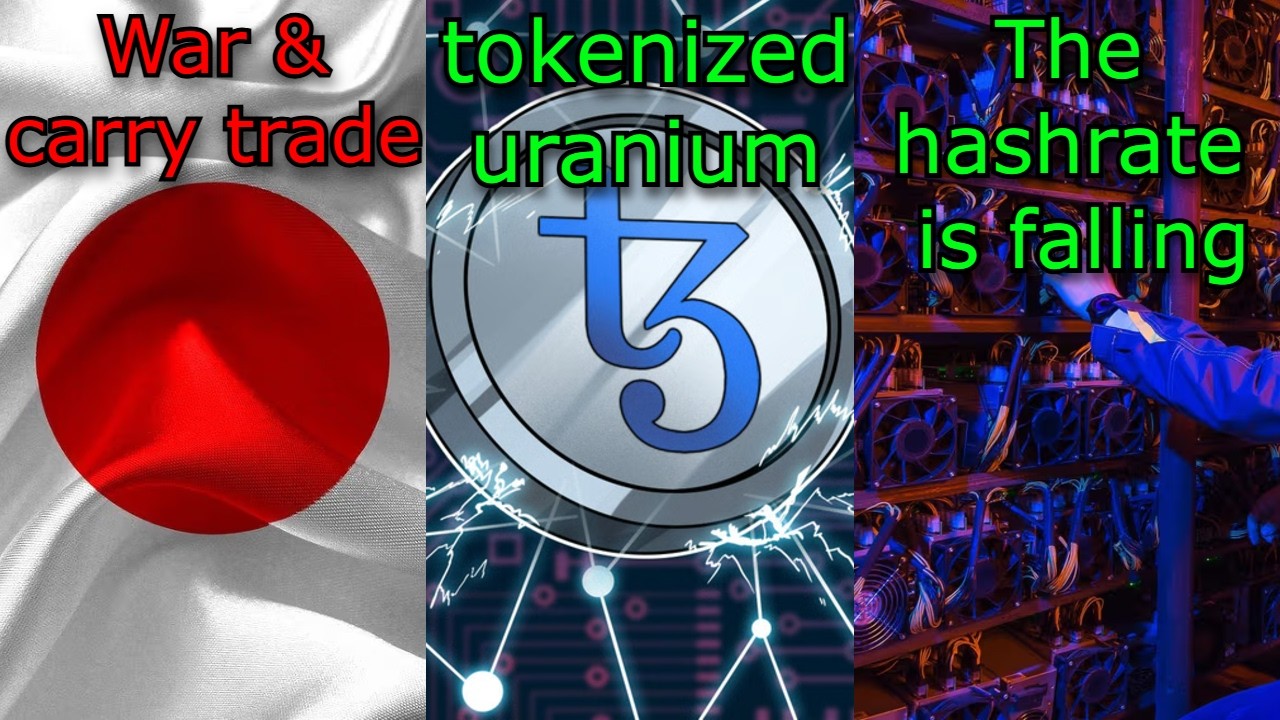 CRYPTONEWS:Japan may drop us again, buy uranium on Tezos, hashrate drops