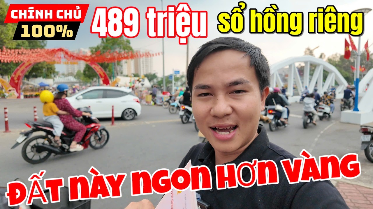 Đất Tây Ninh giá rẻ 489tr ngay P.Tân Ninh cách chợ Hoa Xuân 500m để không giá tăng ngon hơn mua vàng