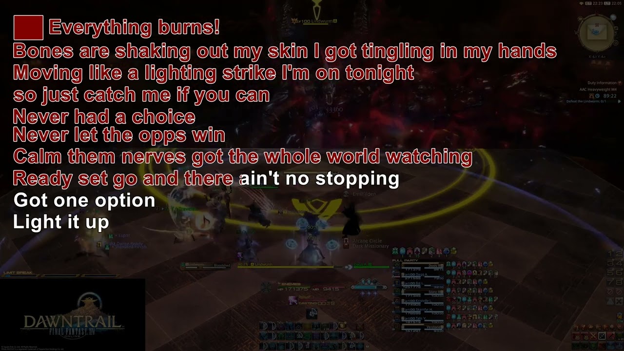 FFXIV - Everything Burns M12 - Karaoke
