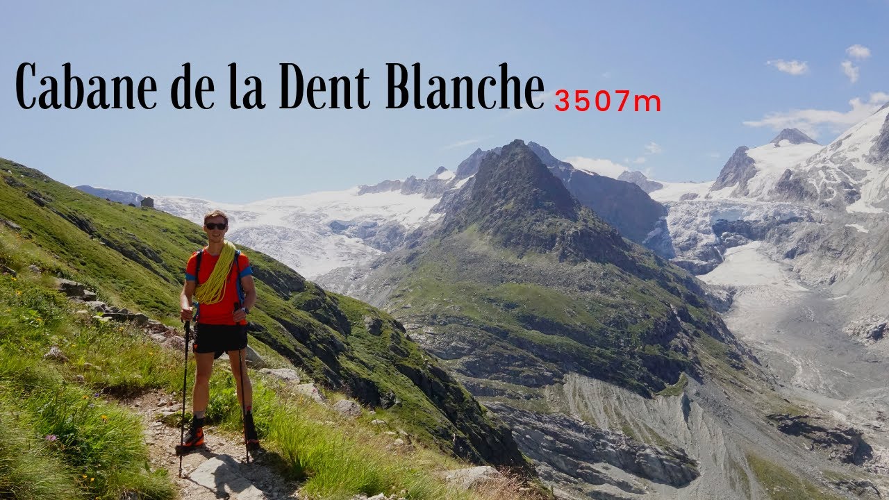 Cabane de la Dent Blanche 3507m - Schönster Hüttenzustieg der Alpen am Fuße der Dent Blanche 4357m