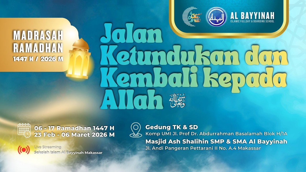 [LIVE] Tausiah Agama oleh Ustadz Anshari, S.Th.I., M.A. Hafizhahullah Madrasah Ramadhan 2026