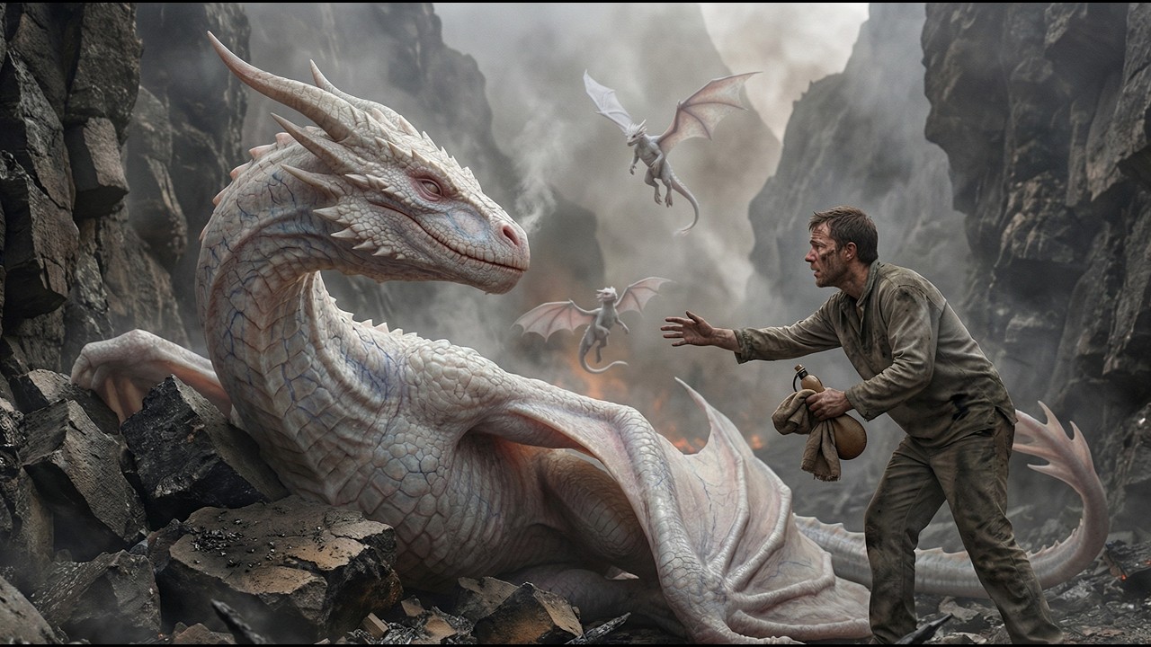 His Albino Dragon Mother Was Dying in Agony—No One Expected What the Human Did Next | HFY stories