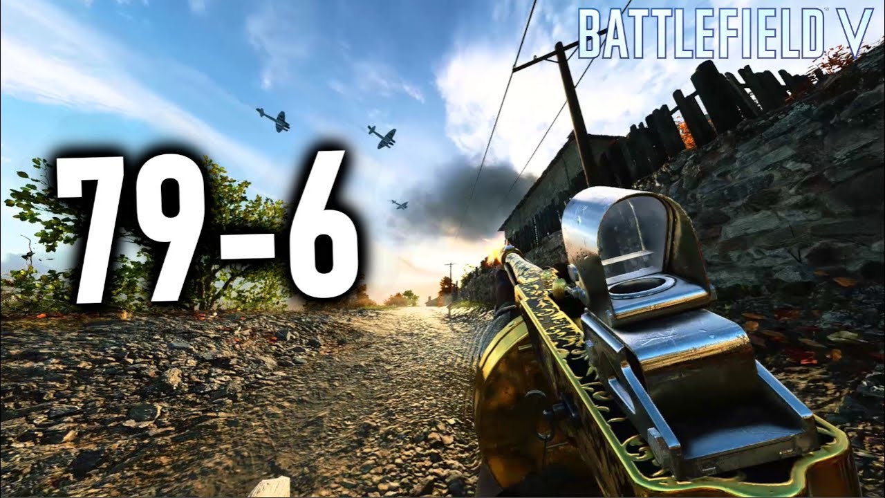 Battlefield 5: 79-6 Tommy Gun Live Commentary Gameplay
