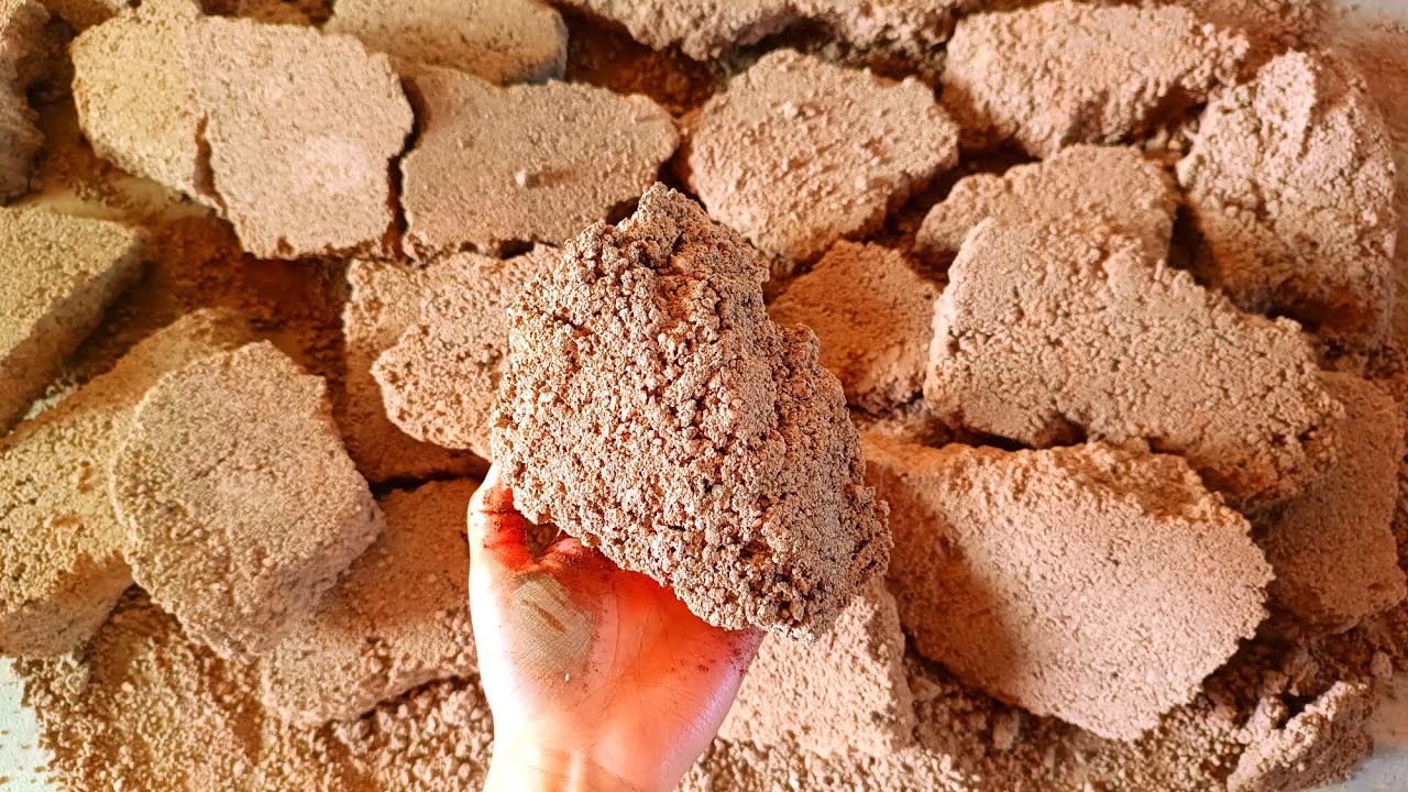 👉New Gritty ❣️ Red Dirt Extra Crunchy Dusty😷 Relaxing 💆 Sounds Crumbling On The Floor 