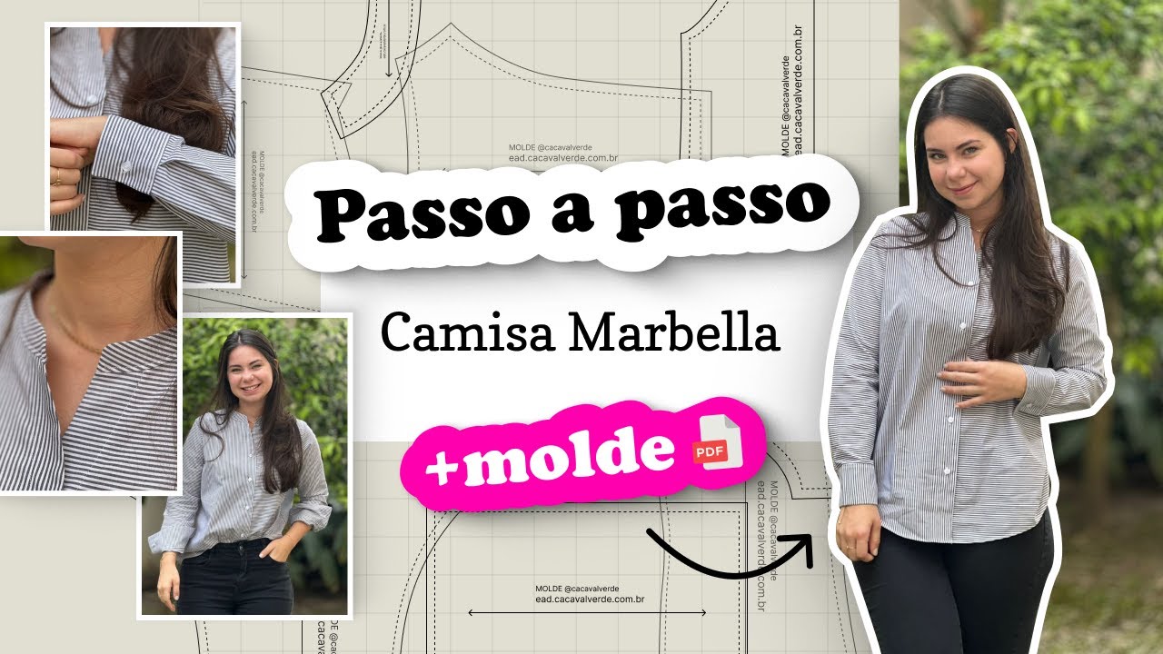 PASSO A PASSO como fazer Camisa Marbella + MOLDES