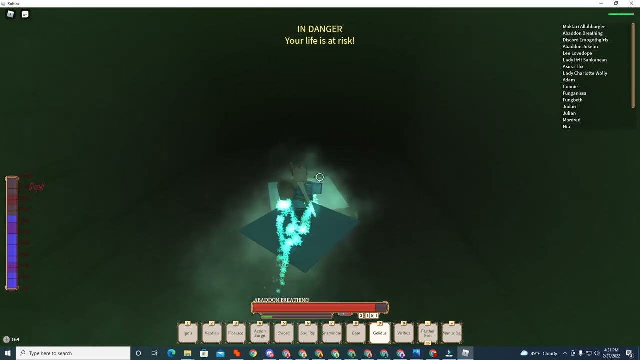 Snaking a Rift Gem from castle rock