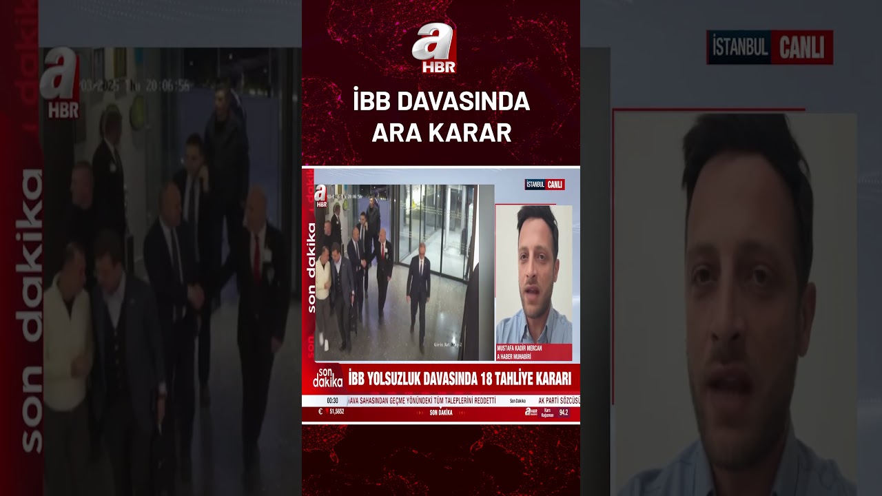 İBB yolsuzluk davasında 18 kişiye tahliye kararı! Kimler tahliye edildi? | A Haber