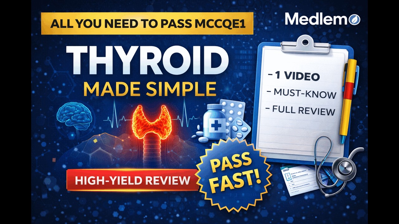 MCCQE1 Thyroid Made Easy | High-Yield Must-Know Review