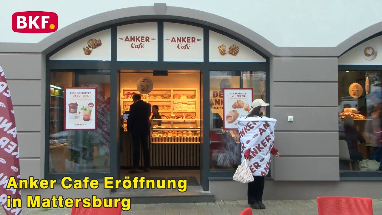 10. 6. 2022 - Ankerbrot eröffnet erstes Anker Cafe am Mattersburger Hauptplatz - BKF TV