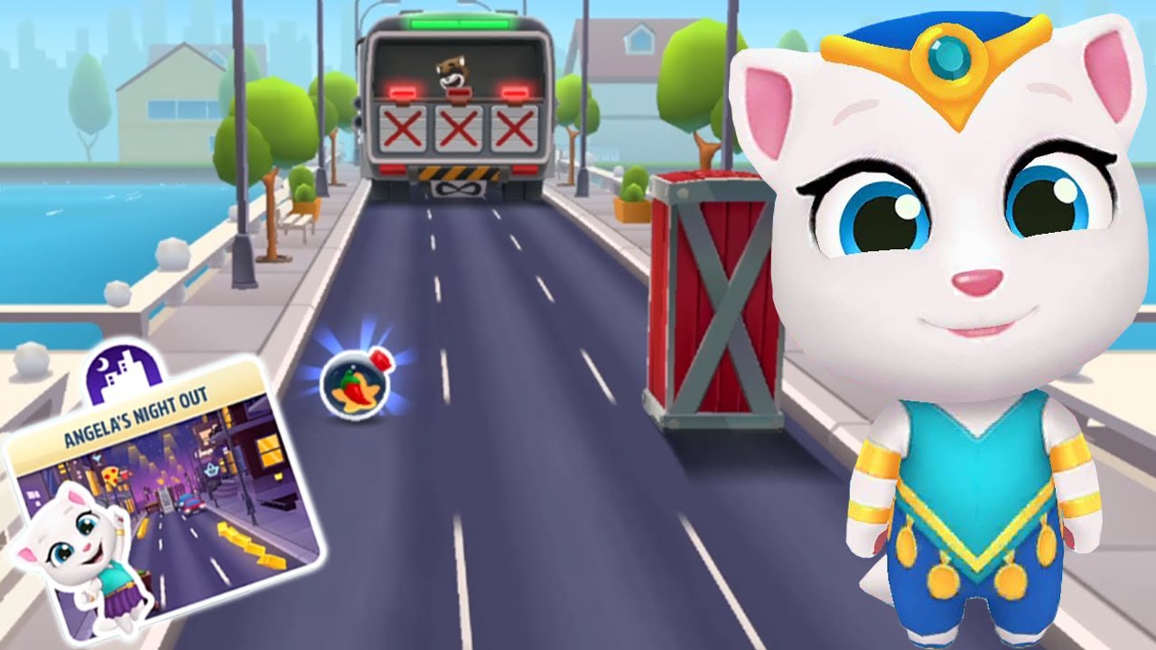 Talking Tom Gold Run Gameplay Part 89 - Boss Fight with Genie Angela!