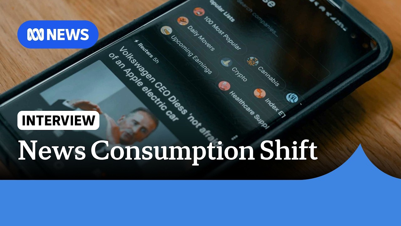 Younger Australians driving shift in news consumption habits, report finds | ABC NEWS