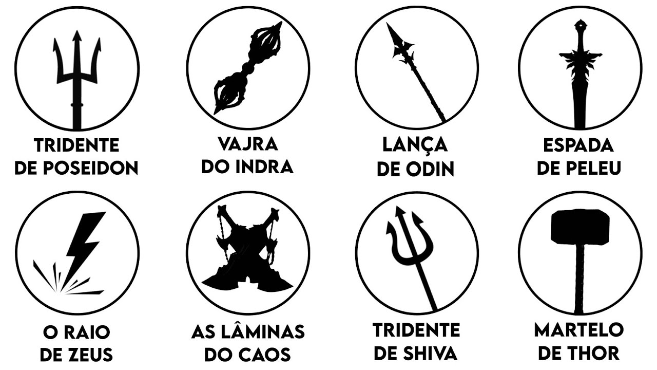 TODAS AS ARMAS MAIS PODEROSAS DAS RELIGIÕES E MITOLOGIAS EXPLICADO EM 8 MINUTOS