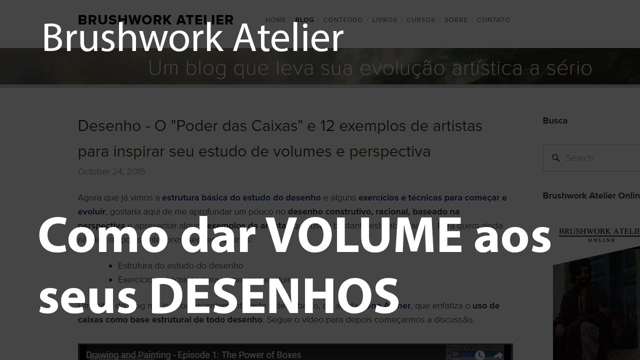 Como dar VOLUME aos seus DESENHOS