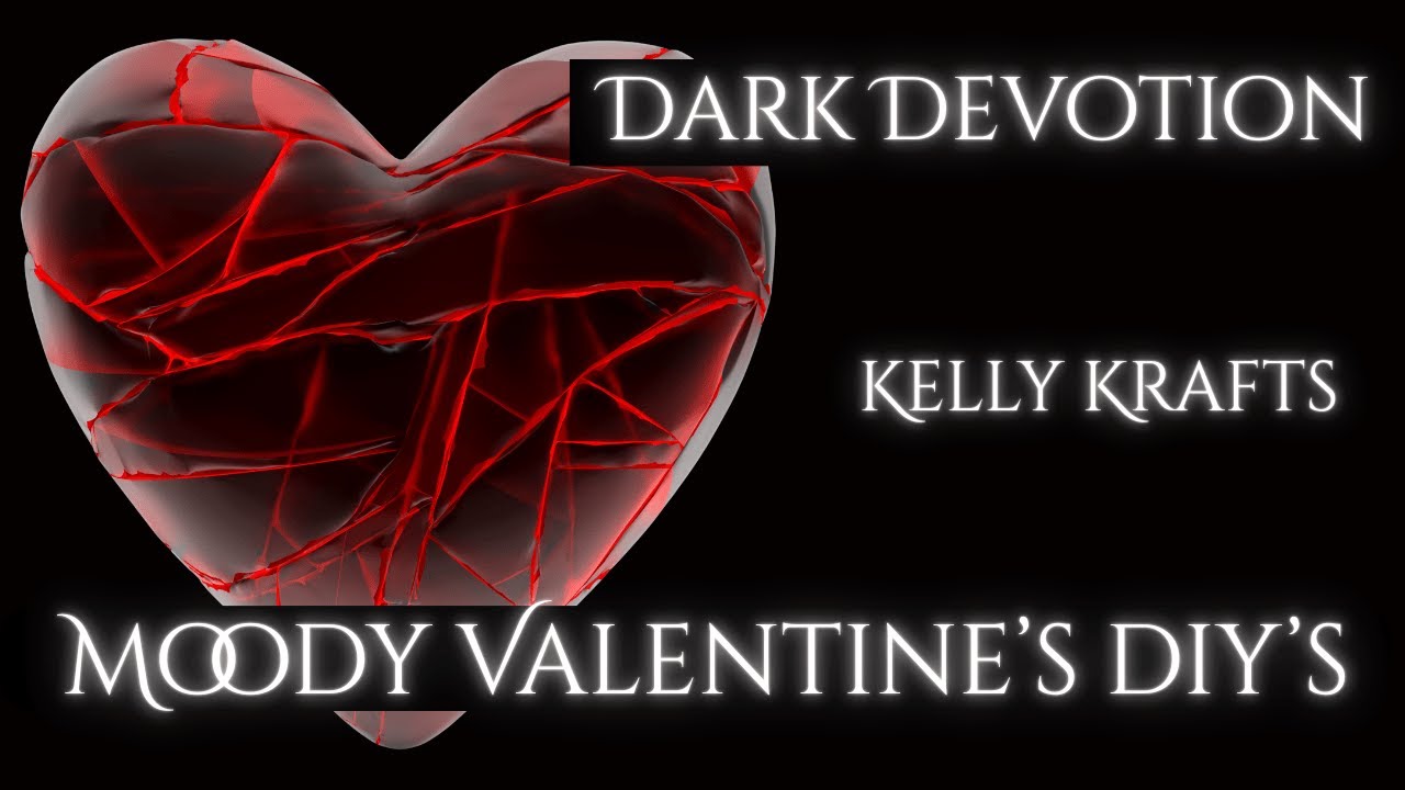 2 Moody Heart DIYs | Romantic Stone Heart + Dark Valentine Topiary