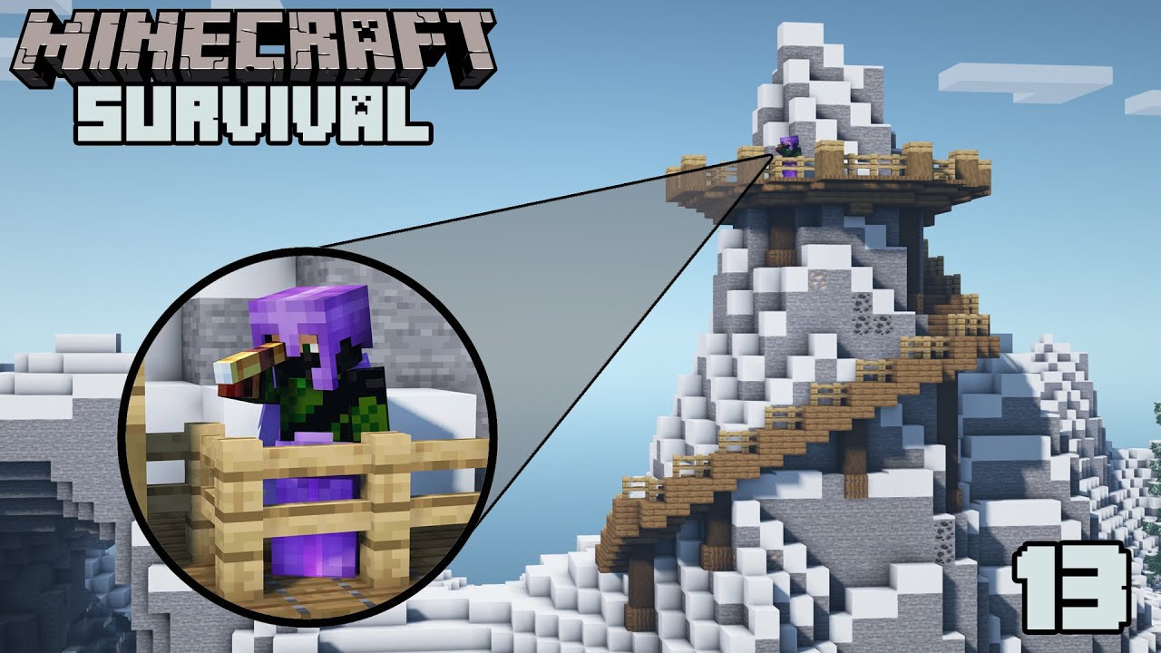 Mountain Lookout Point! - Minecraft 1.18 Survival | Episode 13