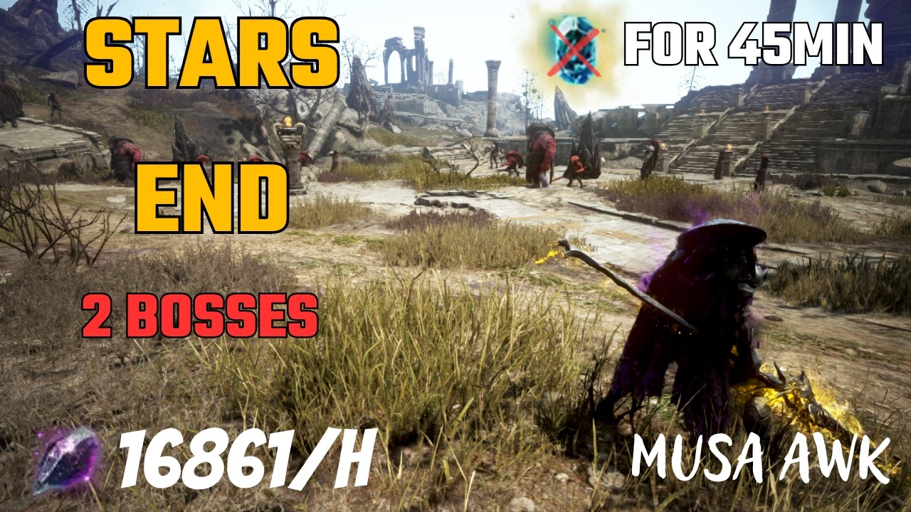 BDO | Musa Awk | Stars End | 16.861 (2 Bosses) lvl 2 scroll no agris