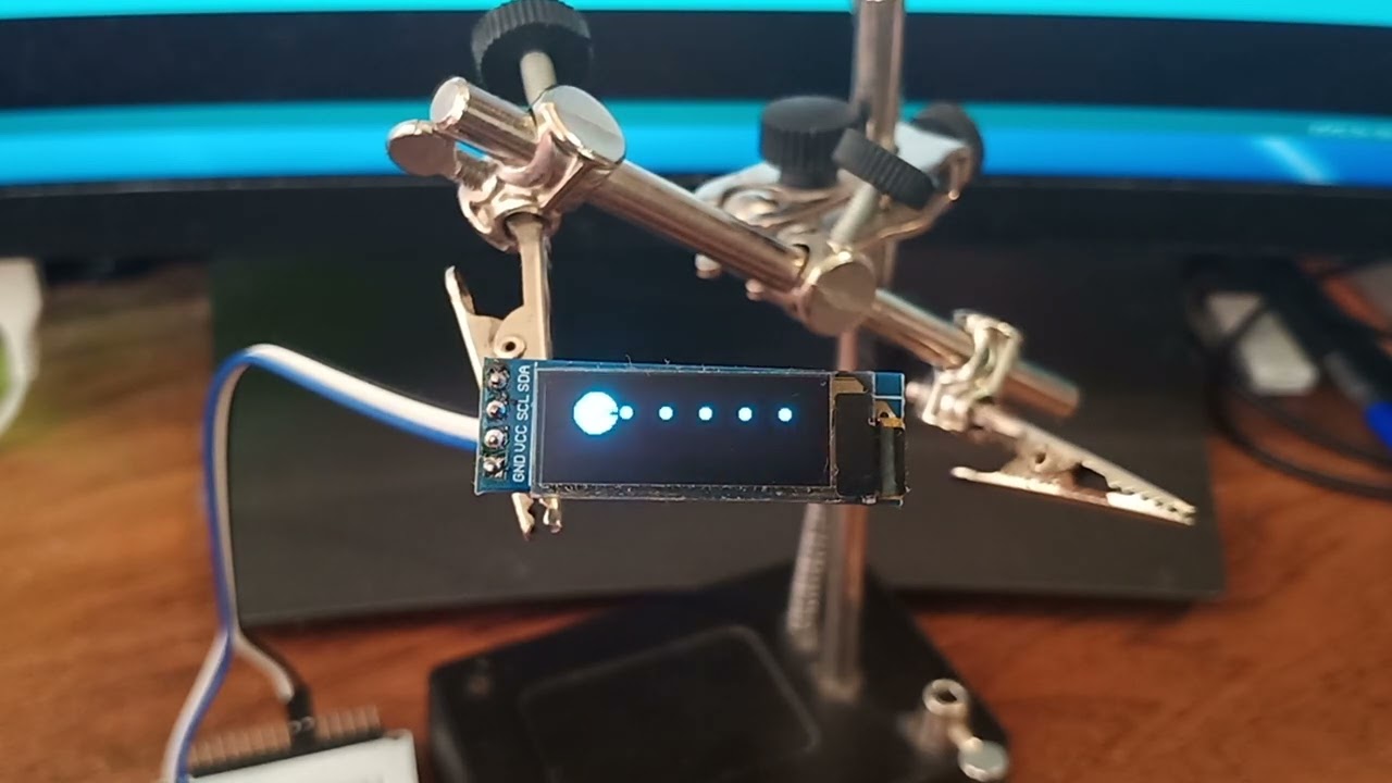 128x32 I2C OLED display test