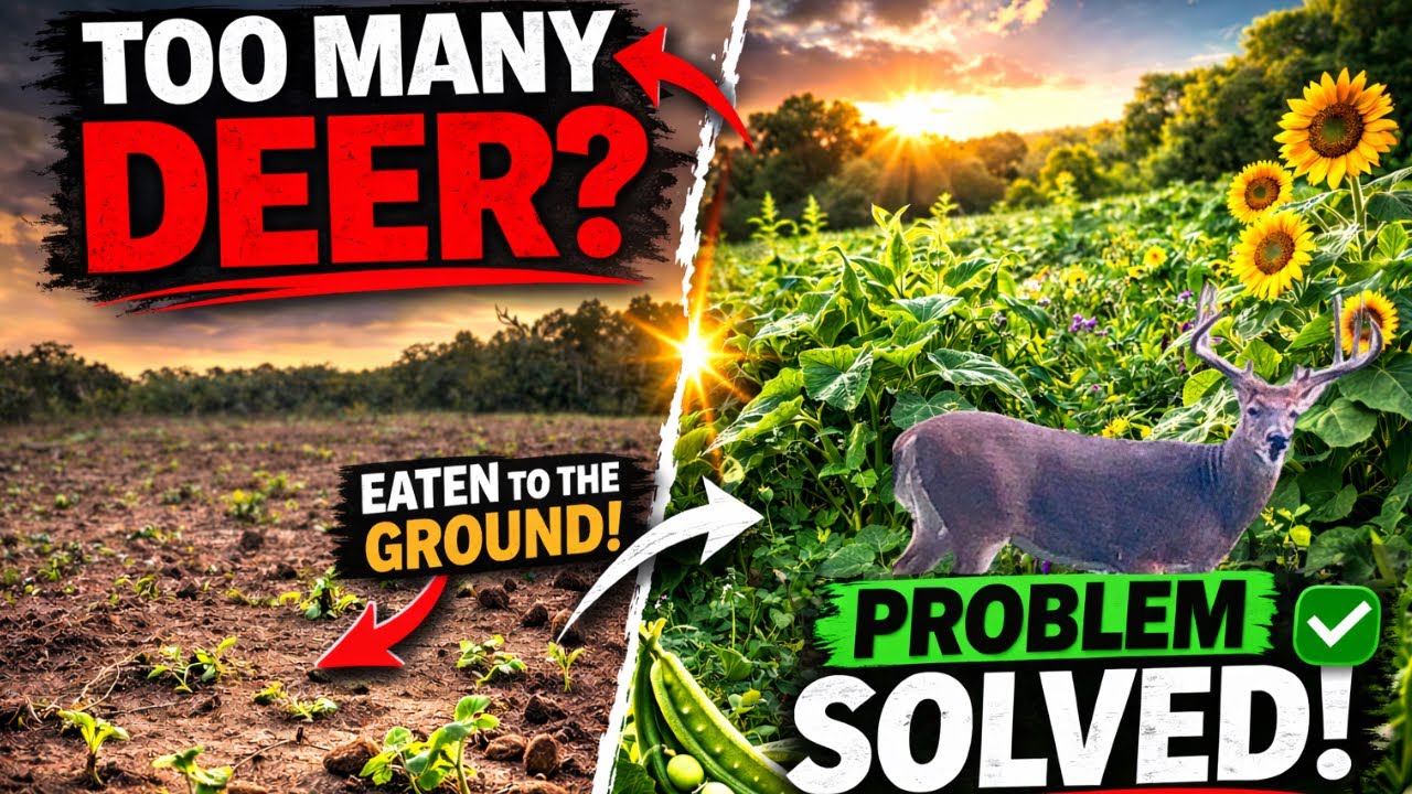 HOW I GROW FOOD PLOTS WHEN DEER EAT EVERYTHING...SECRETS REVEALED!!!