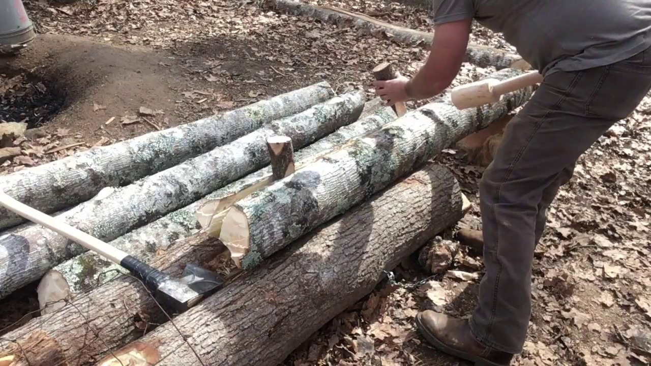Dogwood Maul and Wedges for Splitting