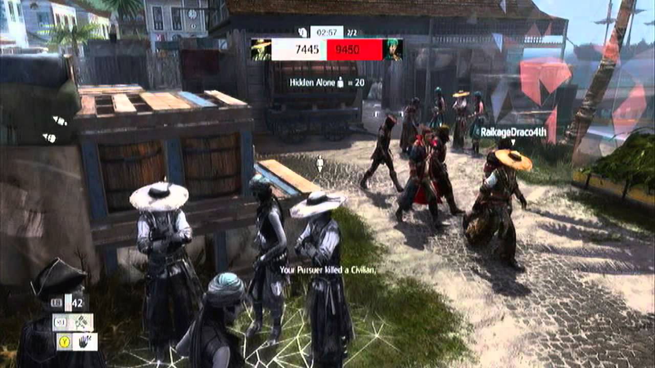 Assassin's Creed 4: Black Flag - Multiplayer Gameplay - Manhunt