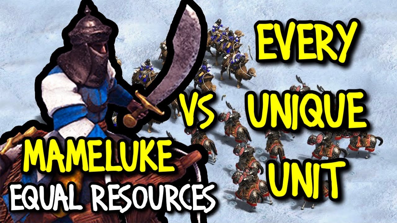 ELITE MAMELUKE vs EVERY UNIQUE UNIT (Equal Resources) | AoE II: Definitive Edition
