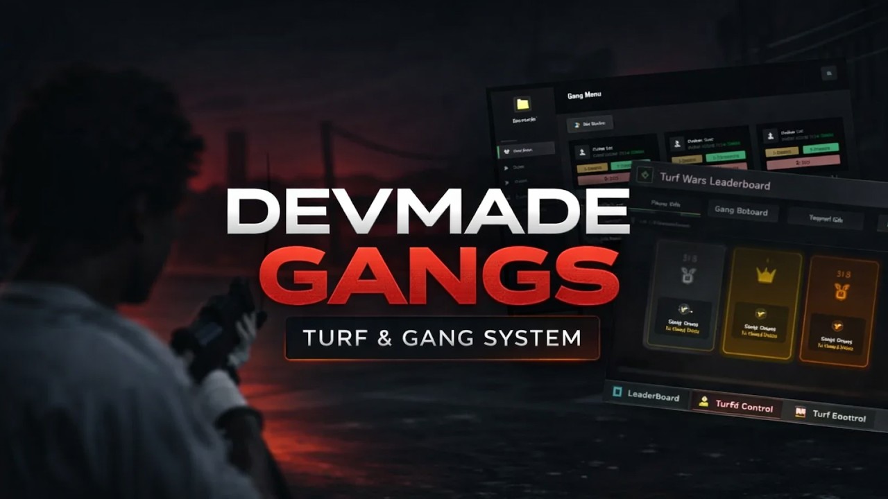 Turf & Gang System | FiveM Script [ESX] | devmade_gangs