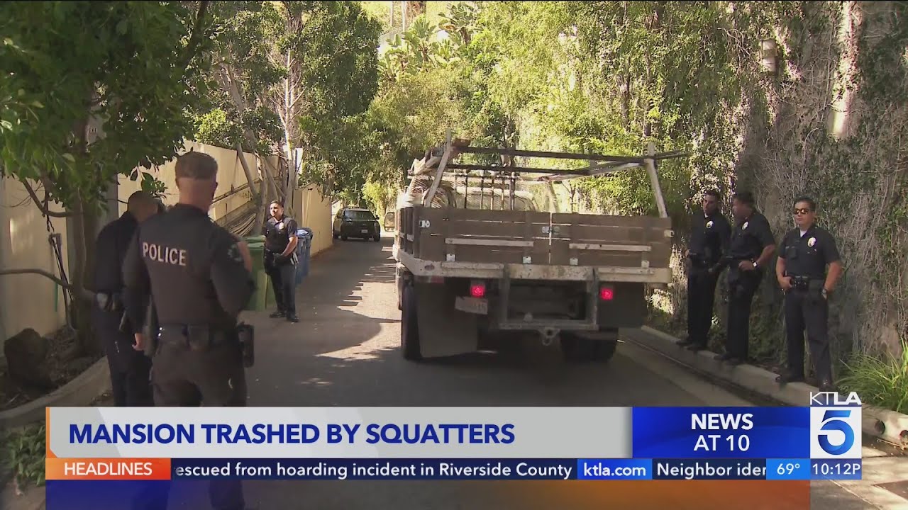 Hollywood Hills Mansion filled with squatters