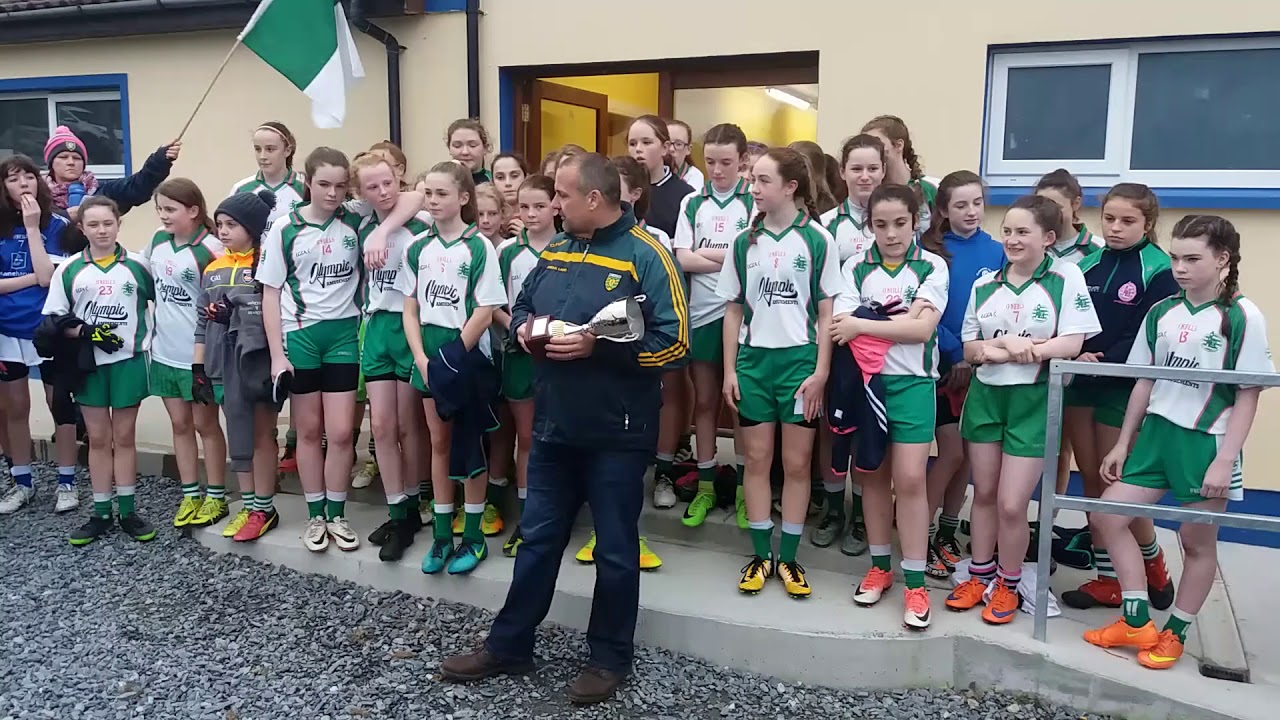 Aodh Ruadh - Ladies under 13 county champions 2017