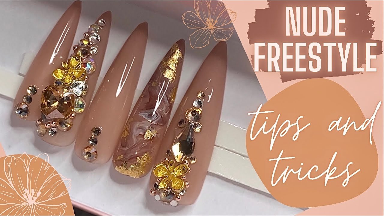 How to make press on nails in depth | freestyle nail set | Gelx nail art designs | gel nail art