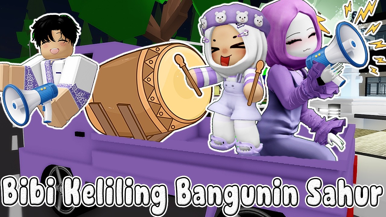 BIBI BANGUNIN ORANG SAHUR KELILING BROOKHAVEN-BIMALA RAMADAN EDITION || BROOKHAVEN🏡ROBLOX INDONESIA