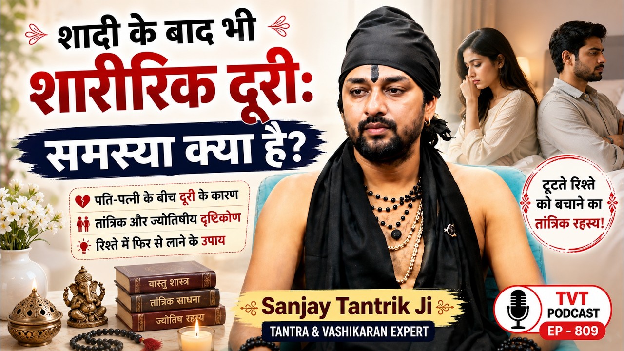 शादी के बाद भी शारीरिक दूरी: समस्या क्या है? | Sanjay Tantrik Ji | TVT Podcast Ep - 809