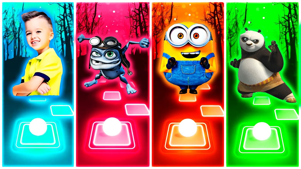 Crazy frog 🆚️ Vlad and niki 🆚️ Sprunki 🆚️ Blippi 🔴 Tiles Hop Edm Rush