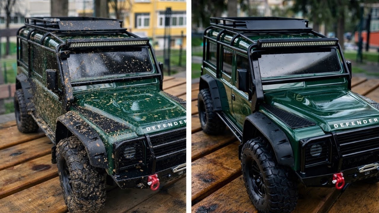 Rc Arabam TRX-4 Traxxax Defendera Detaylı Yıkama Yaptım!’