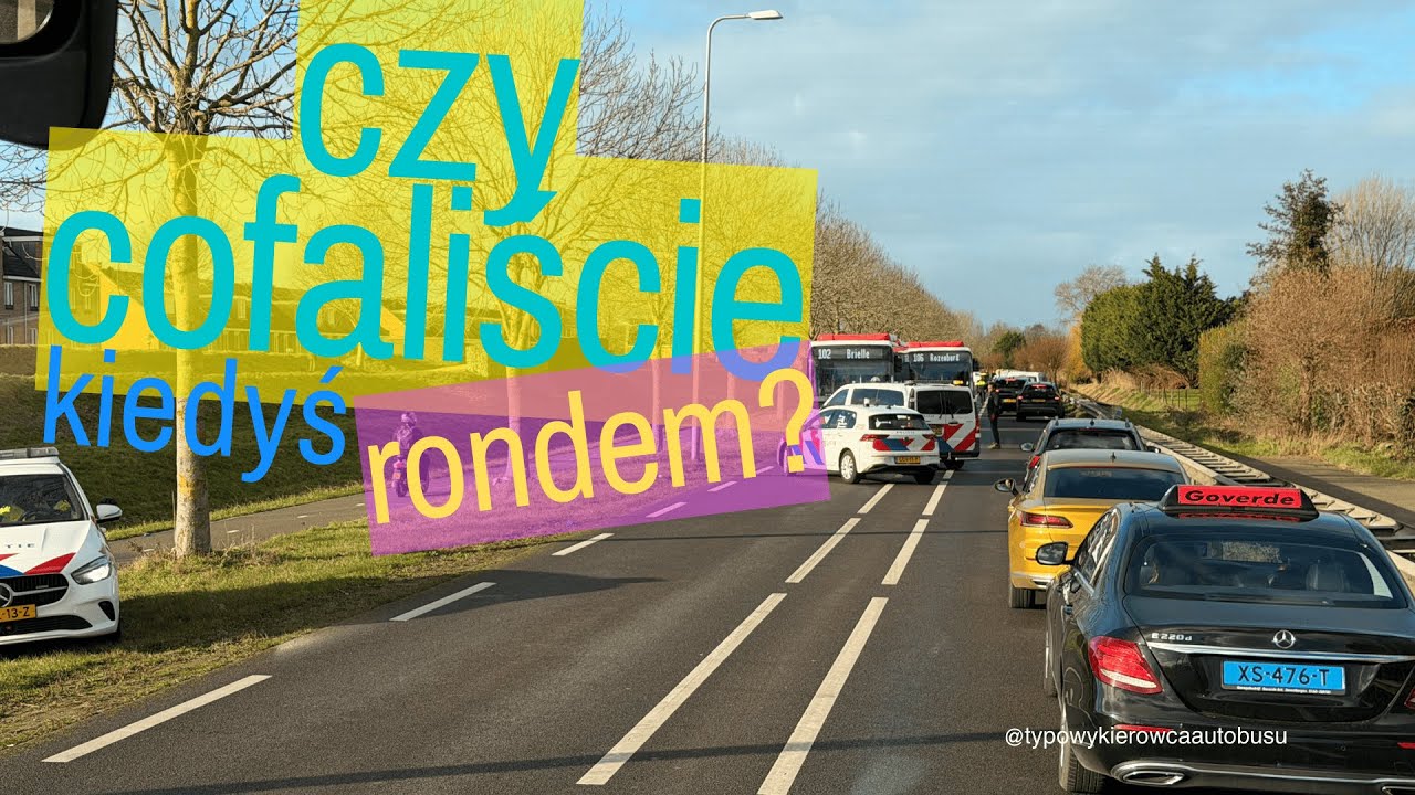 Czy cofaliście kiedyś rondem pod prąd? Ja pierwszy raz... Znowu zamknęli mi drogę przed nosem.