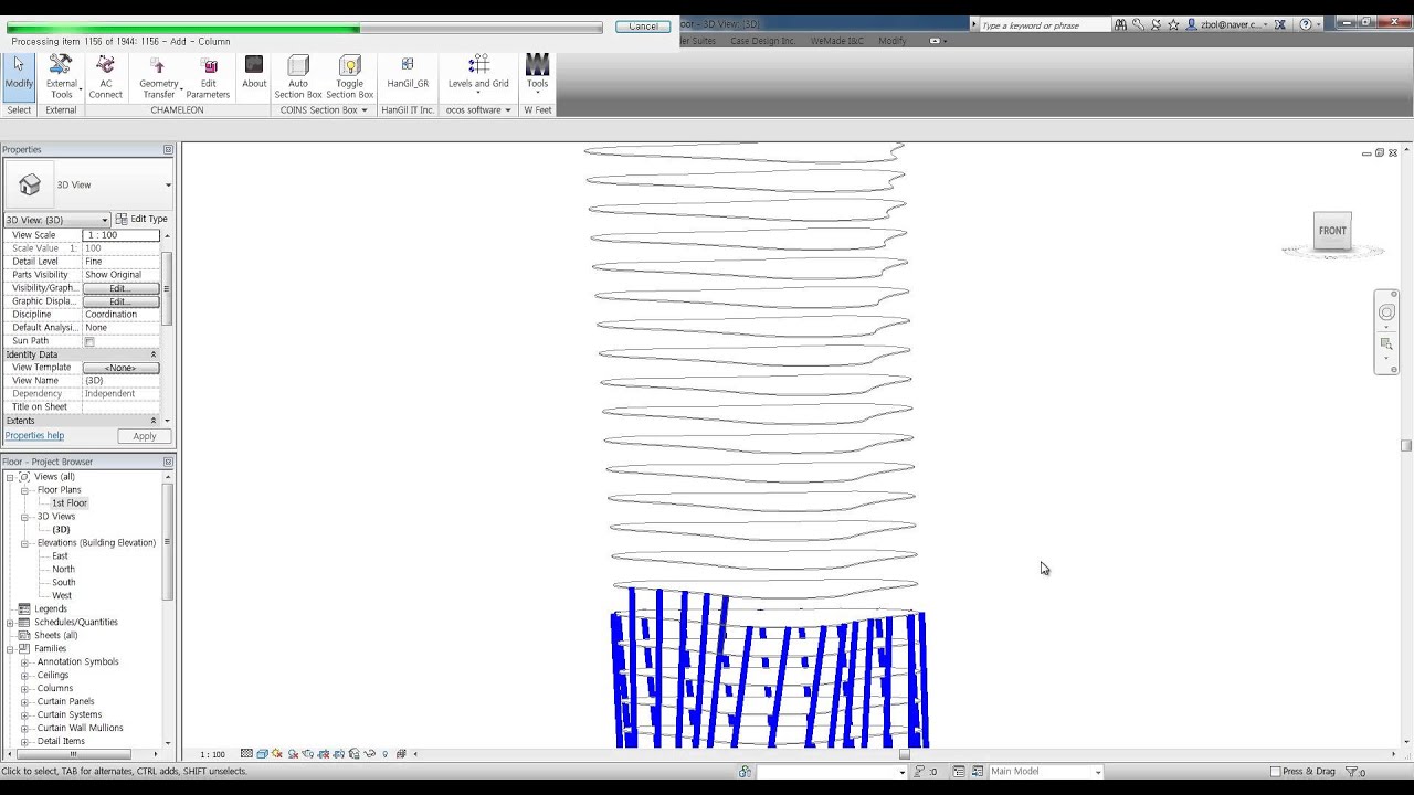 BIM Competition - Rhino&Grasshopper to Revit - Column