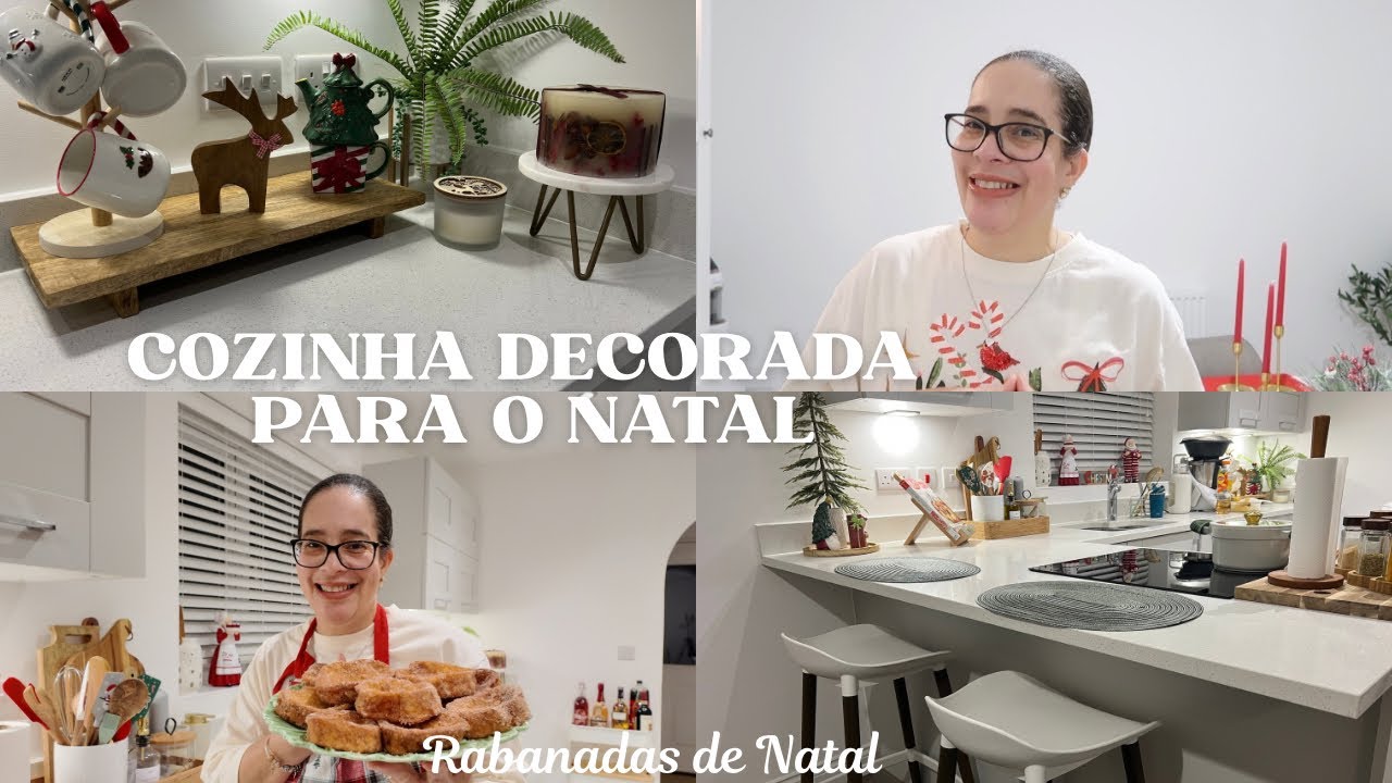 Cozinha Decorada Para o Natal 🎄 Rabanadas -  Sobremesa Tradicional Portuguesa de Natal